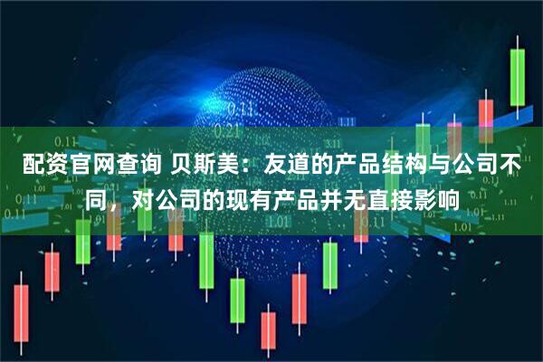 配资官网查询 贝斯美：友道的产品结构与公司不同，对公司的现有产品并无直接影响